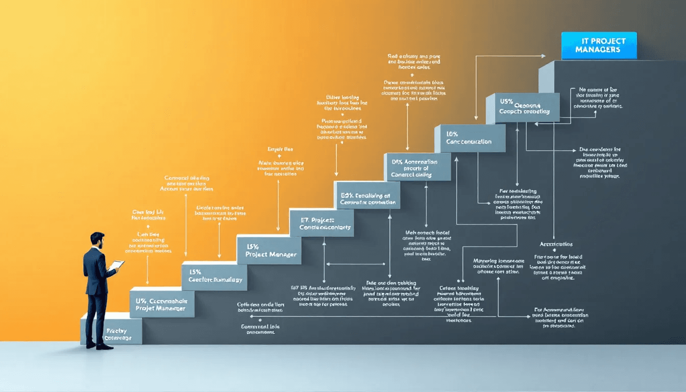 A career progression ladder for IT project managers.