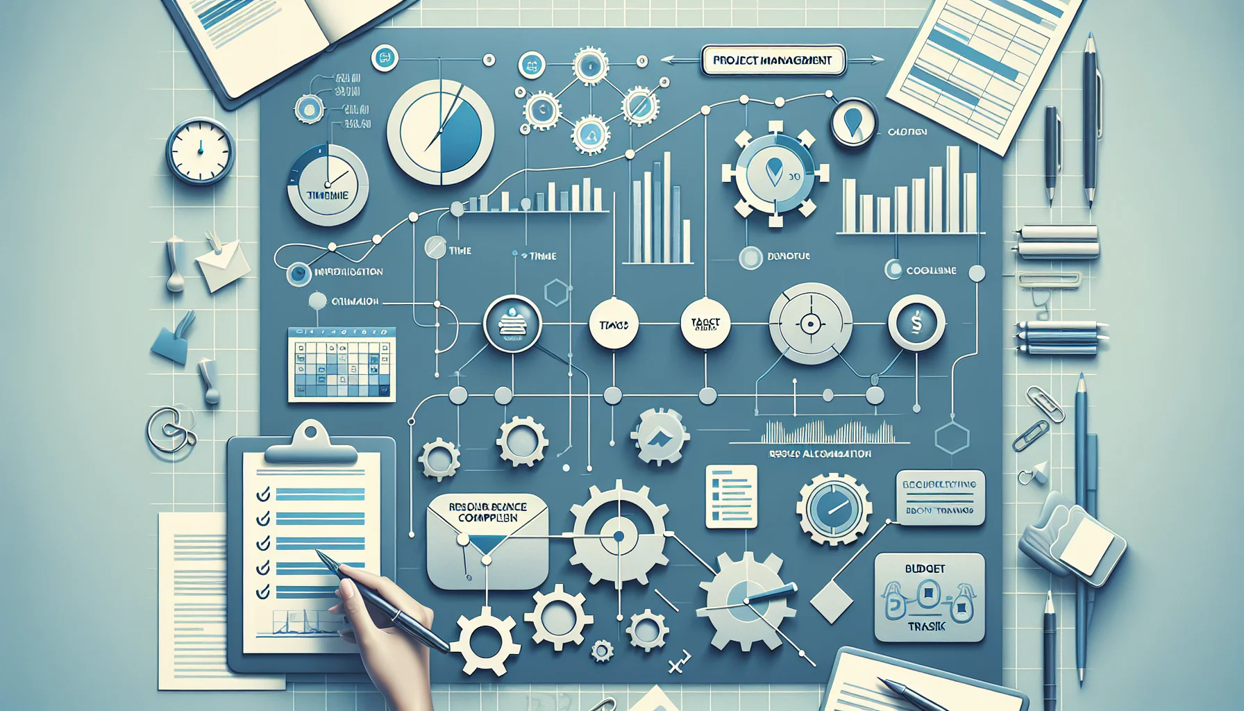 Featured image for article about project management metrics