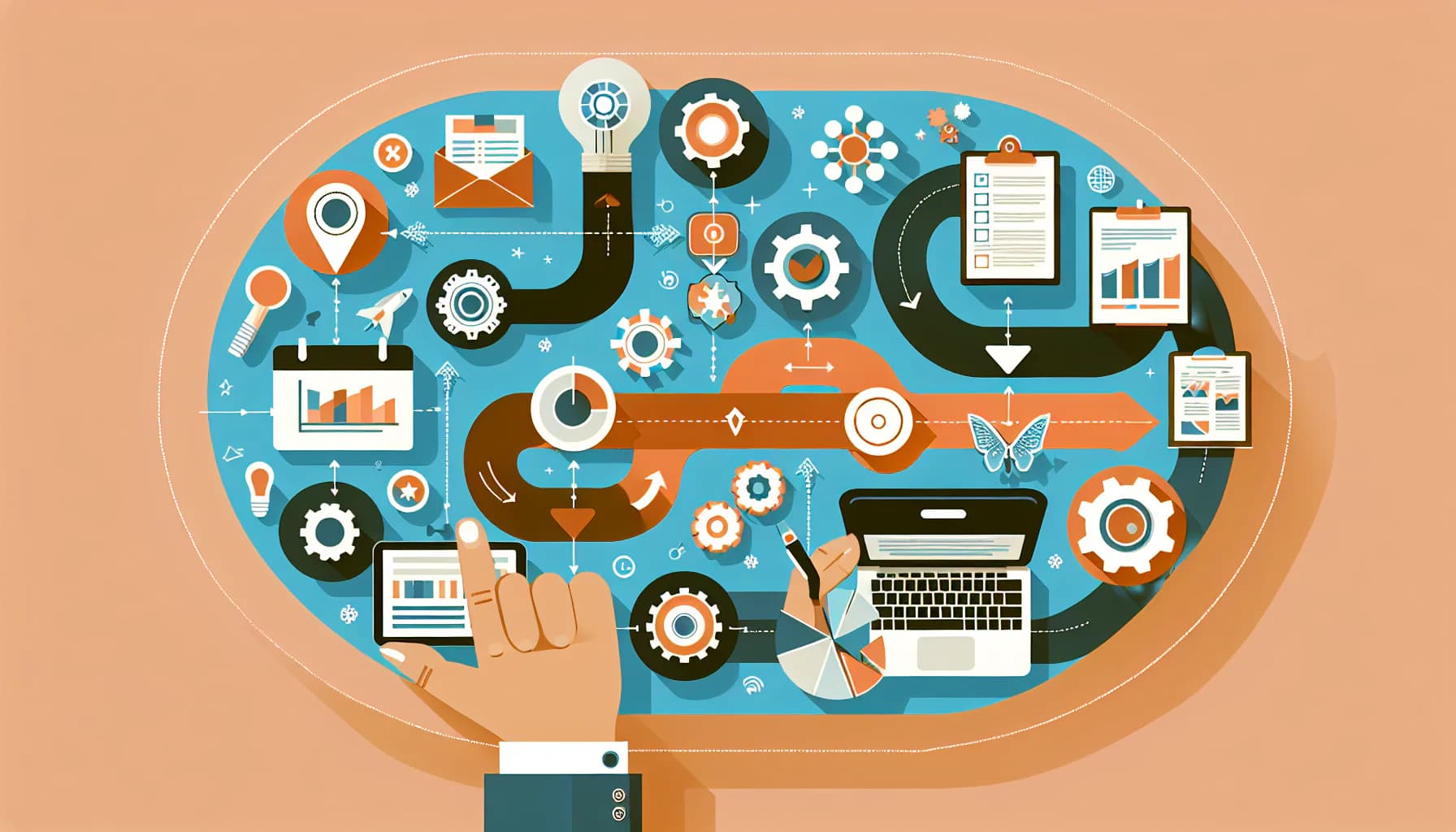 Featured image for article about project management techniques