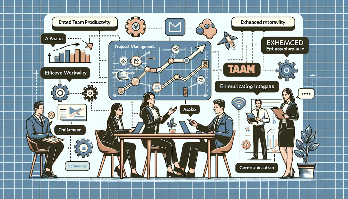 Image illustrating Enhanced Team Productivity and Efficiency in article about benefits of project management