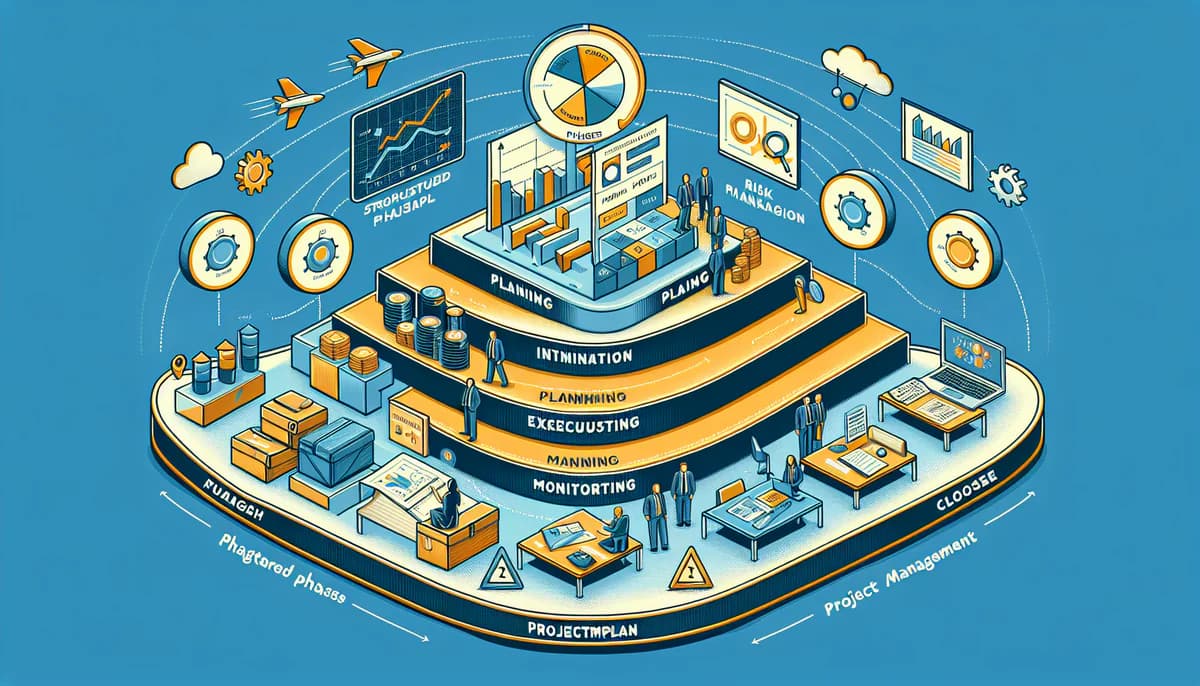 Image illustrating Aufbau und Struktur eines effektiven Phasenplans in article about phasenplan projektmanagement