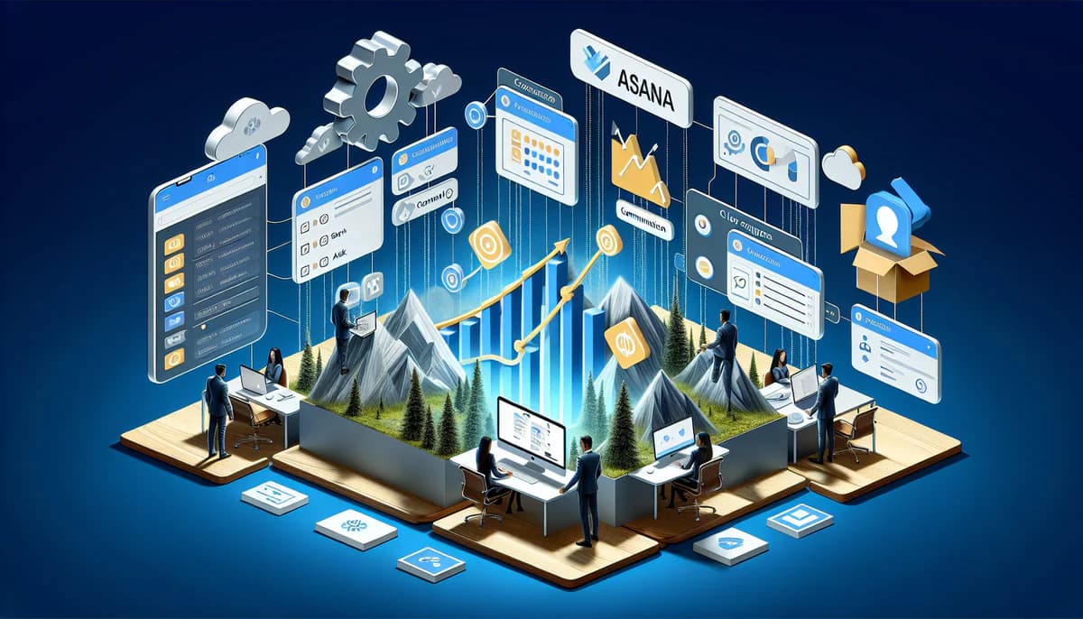 Image illustrating Projektmanagement-Tools mit CRM-Funktionen in article about crm projektmanagement