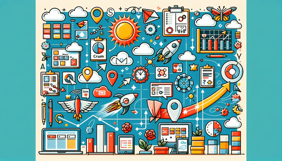 Image illustrating Agile Methoden im Smart Projektmanagement in article about smart projektmanagement
