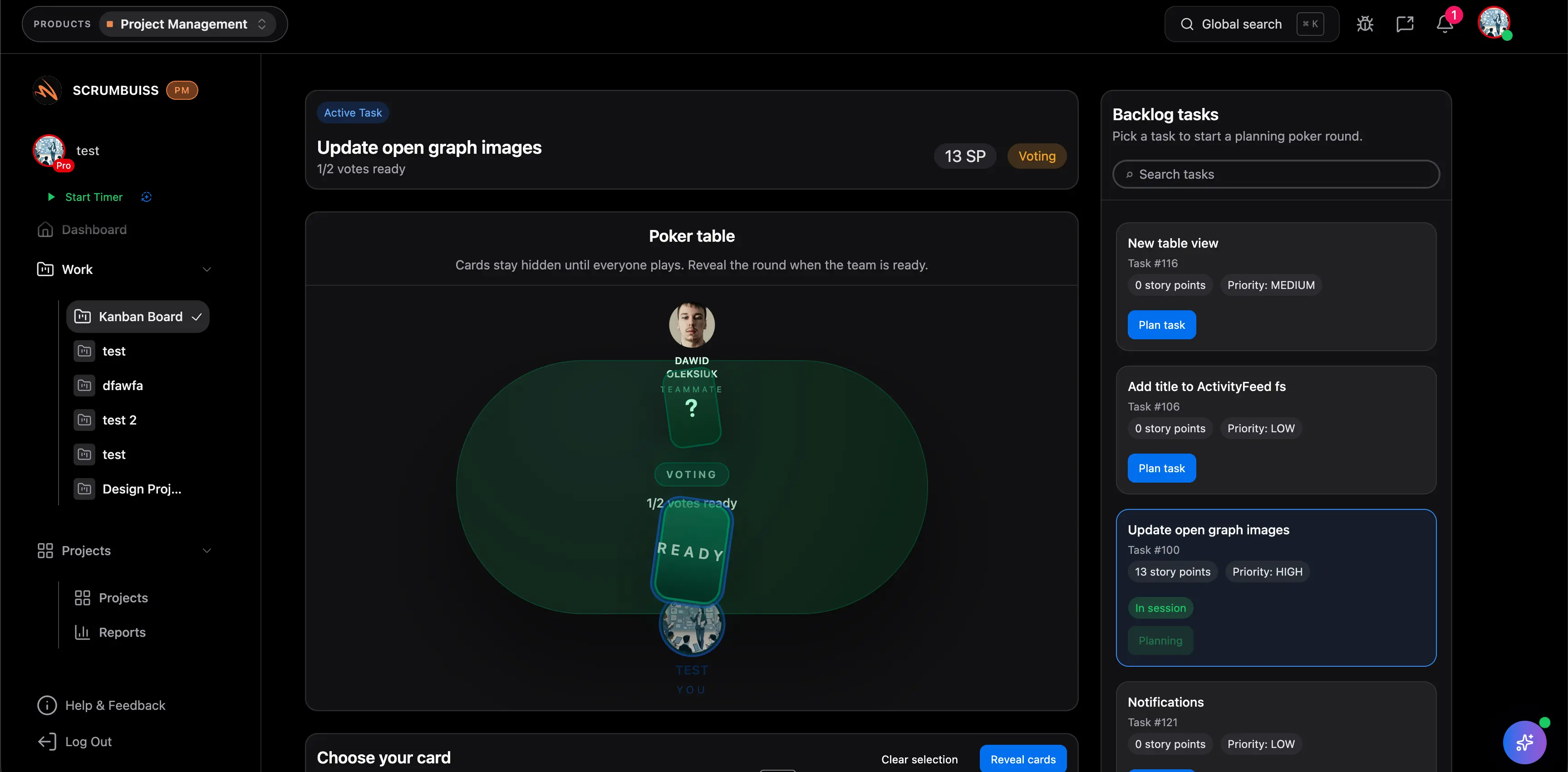 Planning Poker overview