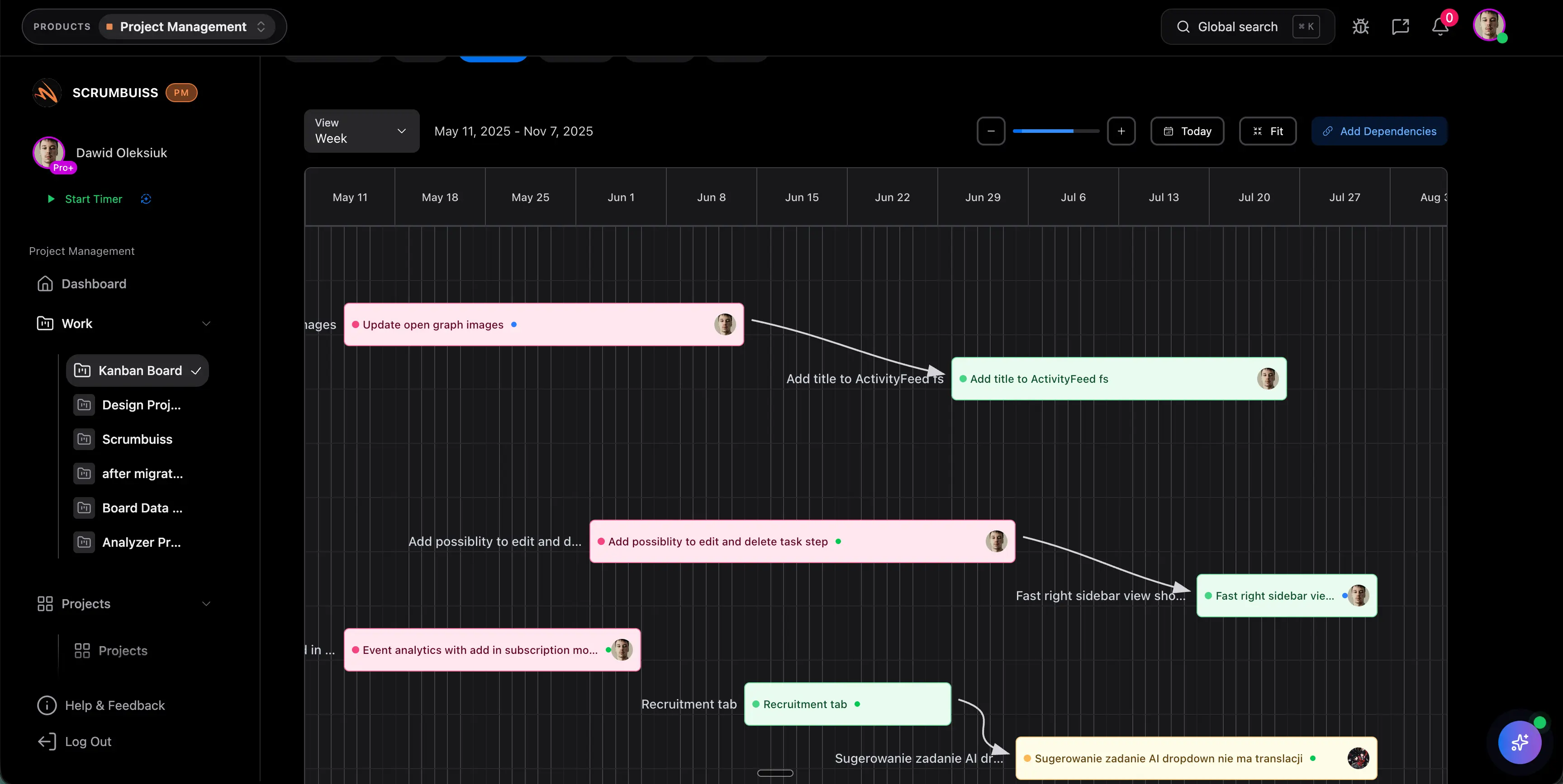 Software teams screenshot