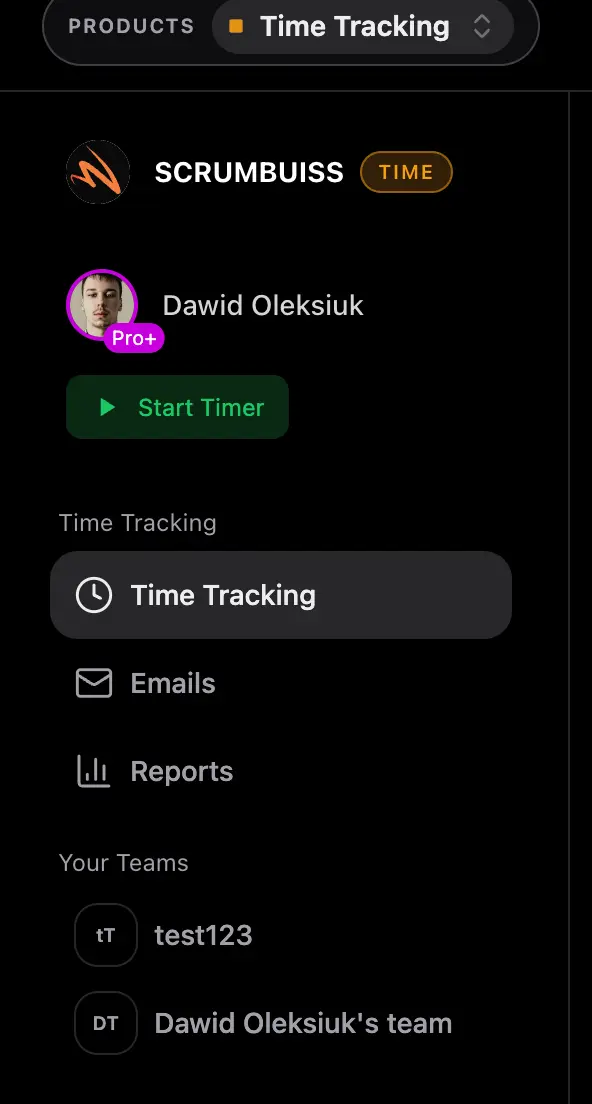 Time tracking overview